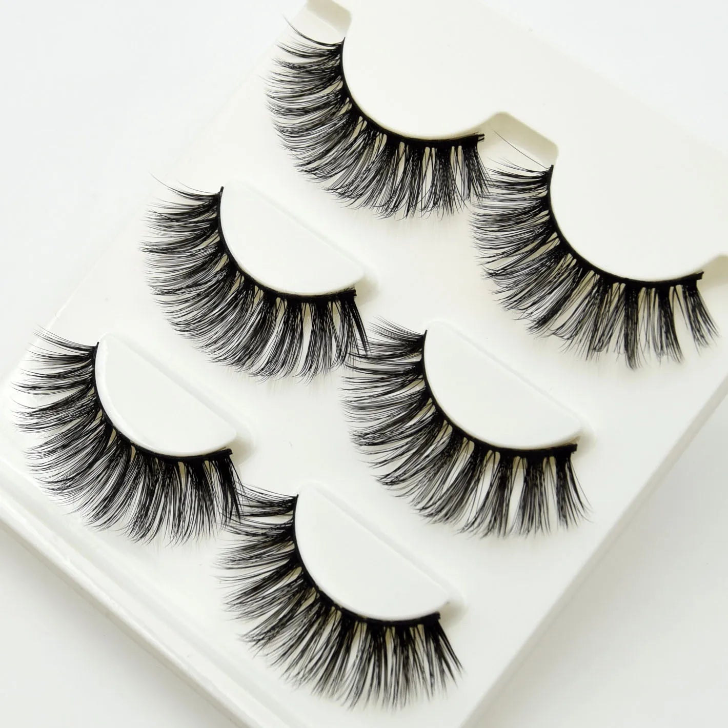 Visofree 3/10 Pairs Faux Mink Lashes Make Up Eyelashes Thick False Cils Reusable Eyelash Extension Hand Made Fake Eyelashes Q01