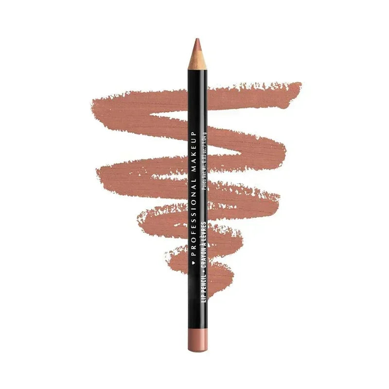 Slim Lip Pencil Waterproof Plumping Long-Lasting Creamy Lip Liner Natural Nude Brown Matte Lip Liner Professional Contour Makeup