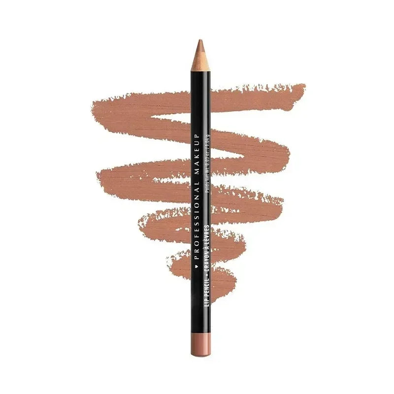 Slim Lip Pencil Waterproof Plumping Long-Lasting Creamy Lip Liner Natural Nude Brown Matte Lip Liner Professional Contour Makeup