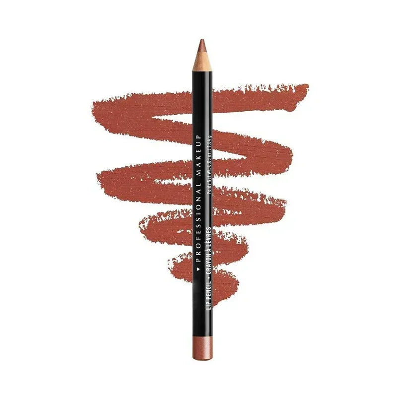 Slim Lip Pencil Waterproof Plumping Long-Lasting Creamy Lip Liner Natural Nude Brown Matte Lip Liner Professional Contour Makeup